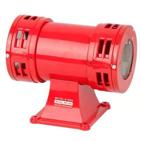 Industrial double horn motor siren